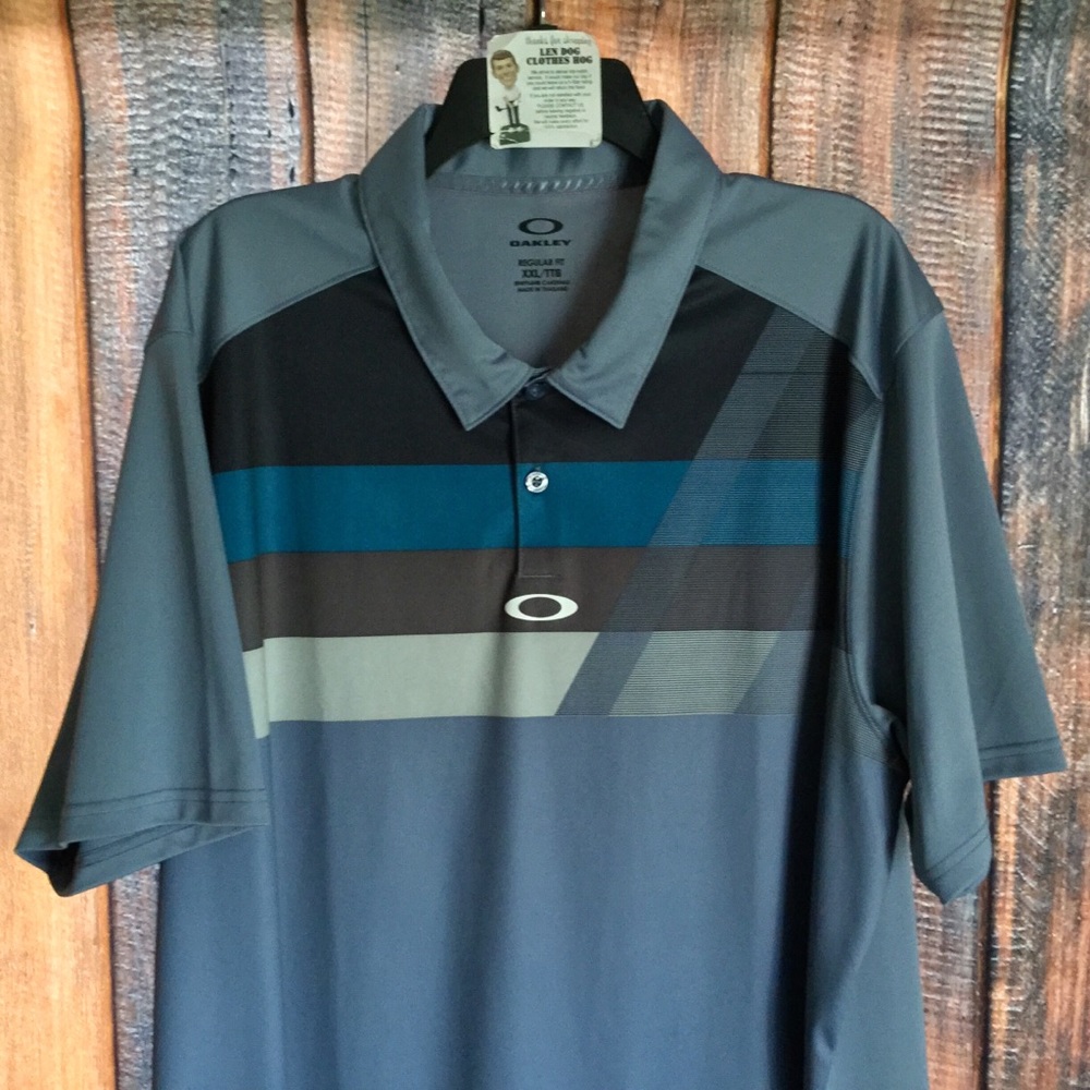 OAKLEY Polyester Golf Polo Shirt